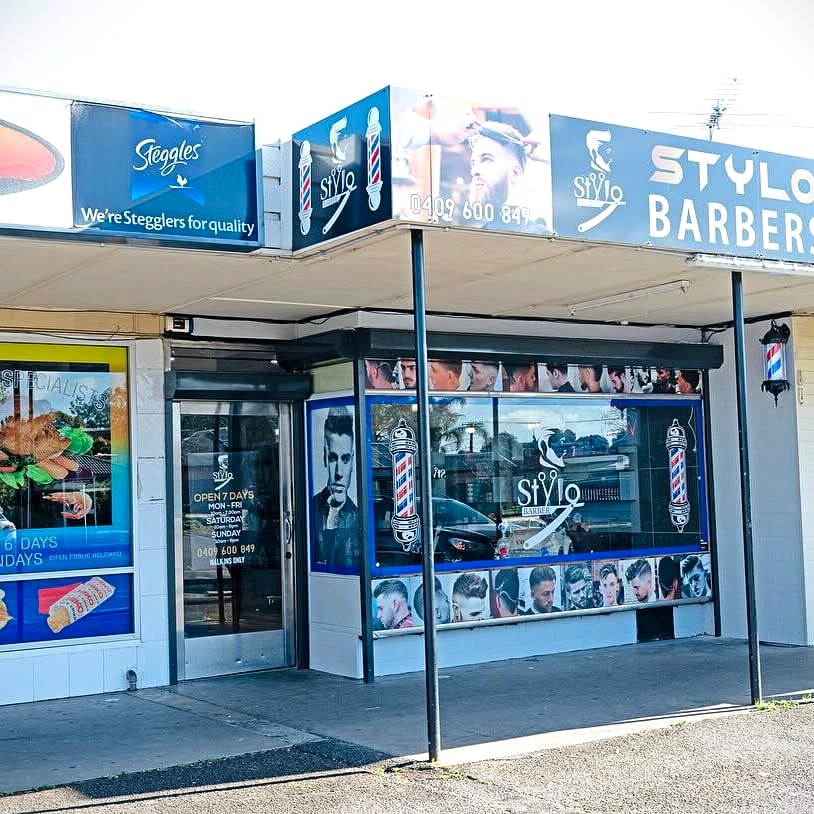 STYLO Barbershop storefront on Whites Rd, Salisbury North